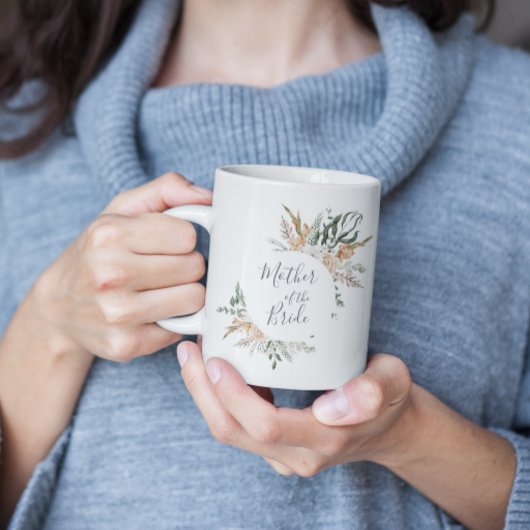 Florales Grün | Mutter der Braut Tasse