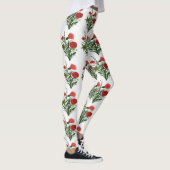 Florales grünes Blatt Leggings (Rechts)