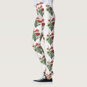 Florales grünes Blatt Leggings (Links)