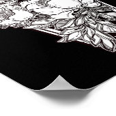 Florales Grusel-Halloween Poster (Ecke)