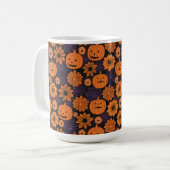 Florales Halloween Kaffeetasse (Vorderseite Links)