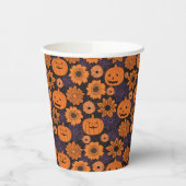 Florales Halloween Pappbecher (Links)