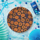 Florales Halloween Pappteller (Party)