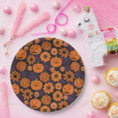 Florales Halloween Pappteller (Party)