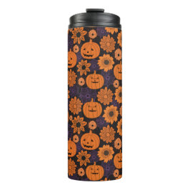 Florales Halloween Thermosbecher