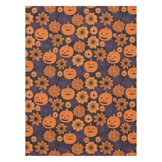 Florales Halloween Tischdecke (Vorderseite)