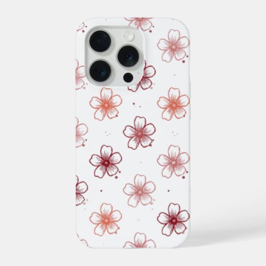 florales Handy Case iPhone Hülle (Rückseite)