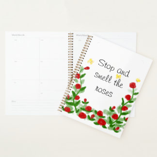 Florales Hardcover-Planbuch Planer