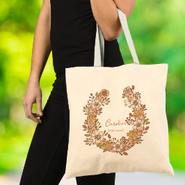 Florales Hufeisen Boho Reitbridesmaid Tragetasche