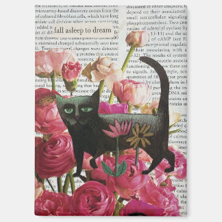 Florales Katzen-Collage-Wandkunst Surrealer Dekor Magnet