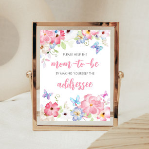 Florales Kleiner Schmetterling Umschlag-Station Sc Poster