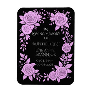 FLORALES LAVENDEL. ANDENKEN ZUM GEDENKEN,  MAGNET