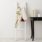 Florales Lilienmuster  Sherpadecke (Beispiel)