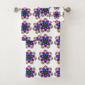 Florales Mandala-Muster Badhandtuch Set (Insitu)