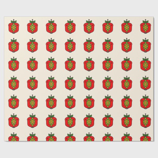 Florales Mandala-Muster Geschenkpapier (Flach)