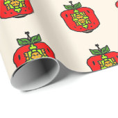 Florales Mandala-Muster Geschenkpapier (Rolleneckpunkt)