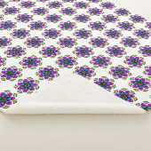 Florales Mandala-Muster Sherpadecke (3/4)