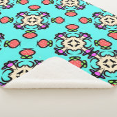 Florales Mandala-Muster Sherpadecke (3/4)