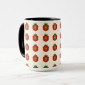 Florales Mandala-Muster Tasse (Vorderseite Links)