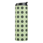 Florales Mandala-Nahtloses Muster Thermosbecher (Nach links gedreht)
