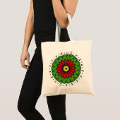 Florales Mandala-Nahtloses Muster Tragetasche (Vorderseite (Produkt))