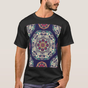 Florales Mandala: Ornamentales vintage nahtloses M T-Shirt