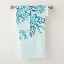 Florales Mandala - Türkisblau Boho-Schneeflocke