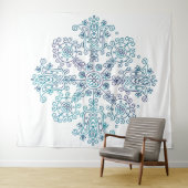 Florales Mandala Wandteppich (Beispiel (Horizontal))