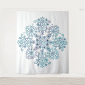 Florales Mandala Wandteppich (Vorderseite)