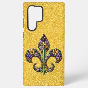 Florales Mardi Gras fleur de lis Samsung Galaxy Hülle