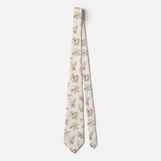 florales mit Blumen gestaltetes Halstuch Krawatte (Vorderseite)