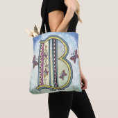 florales Monogramm B Tasche (Von Nahem)