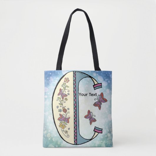 florales Monogramm C Tasche (Vorderseite)
