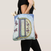 florales Monogramm D Tasche (Von Nahem)