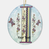 florales Monogramm I Keramik Ornament (Links)