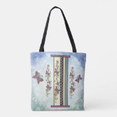 florales Monogramm I Tasche (Rückseite)