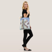 florales Monogramm K Tasche (Am Model)