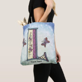 florales Monogramm L Tasche (Von Nahem)