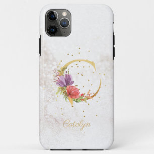 Florales Monogramm Namensinitial C Buchstabe perso Case-Mate iPhone Hülle