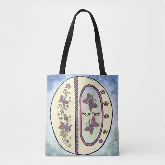 florales Monogramm O Tasche (Vorderseite)