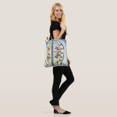 florales Monogramm Q Tasche (Am Model)
