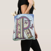 florales Monogramm R Tasche (Von Nahem)