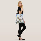 florales Monogramm S Tasche (Am Model)