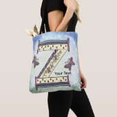 florales Monogramm Z Tasche (Von Nahem)