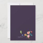 Florales Nachbarschaftstreffen und Kennenlernen Einladung (Rückseite)