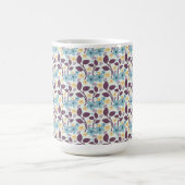 Florales nahtloses Muster | Vintage-Stil Kaffeetasse (Mittel)