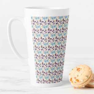 Florales nahtloses Muster   Vintage-Stil  Milchtasse