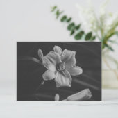 Florales Noir Save The Date (Stehend Vorderseite)
