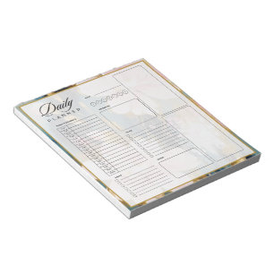 Florales Rand-Universal-Tagesplanblatt Notizblock