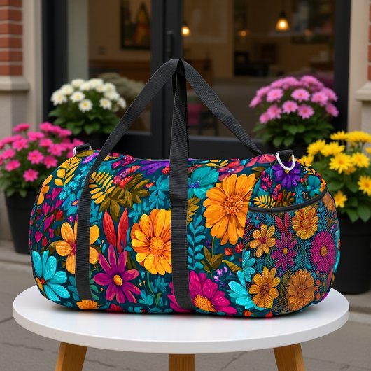 Florales Reise Muster Duffle Bag